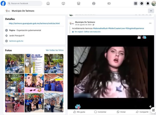Hackean la página de Facebook del municipio de Tarimoro ¿desde cuándo?