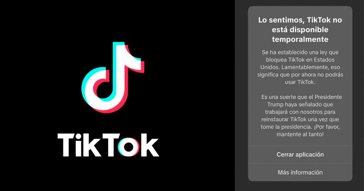 ¡Adiós a TikTok! Estadounidenses pierden acceso a plataforma china, ¿afectará a México?