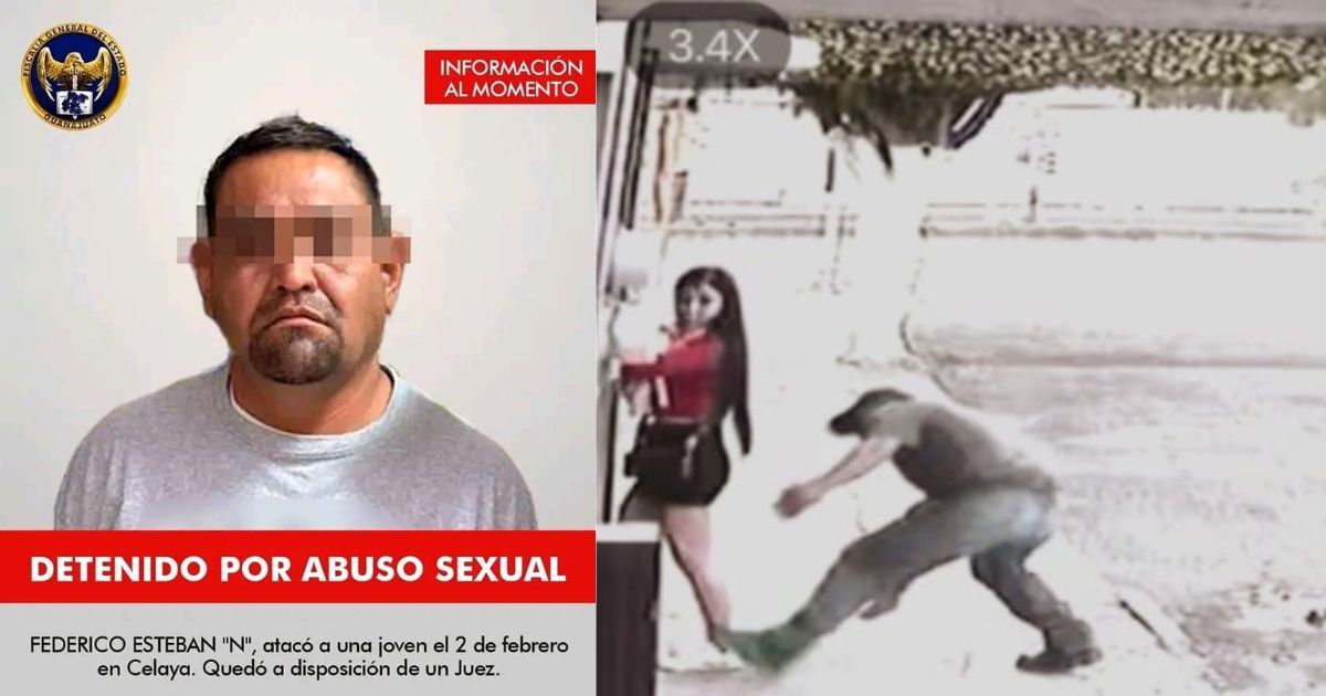 Detienen a agresor sexual que mordió un glúteo a una joven en Celaya